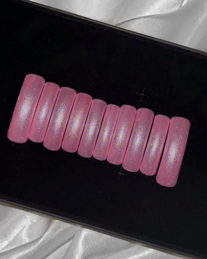 Pink Glitter Curved